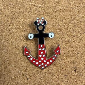Authentic Disney Cruise Line DCL Minnie Mouse Anchor Pin